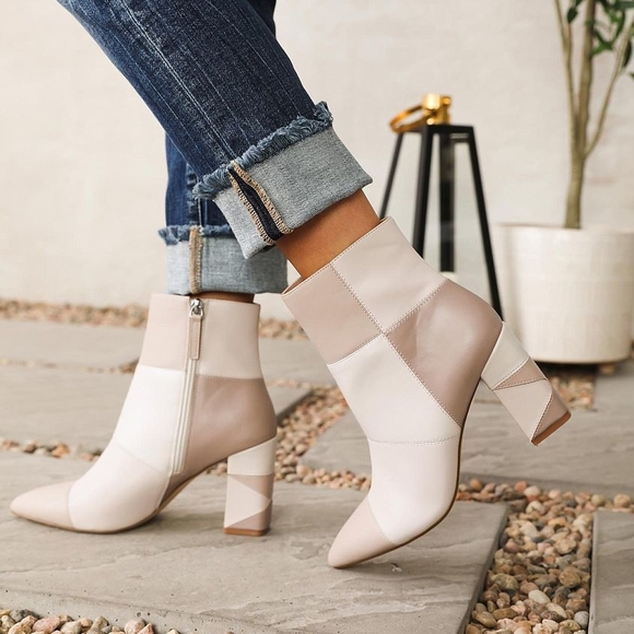 Madden Girl Shoes - Madden Girl Flex Patchwork Ankle Boots – Size 8M